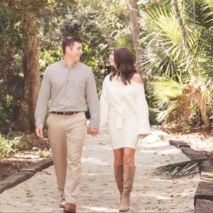 White F21 Sweater Dress